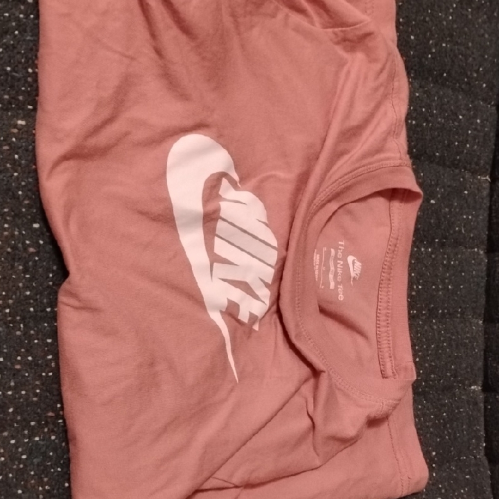 Nike Blush Tee with White Logo